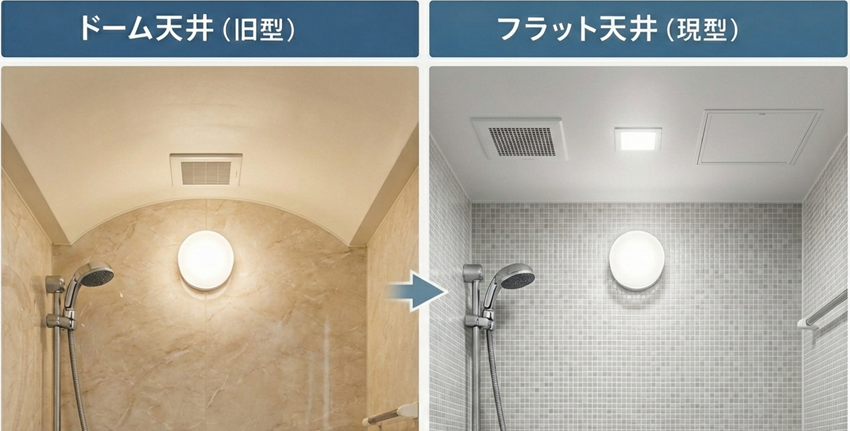 浴室天井の差
